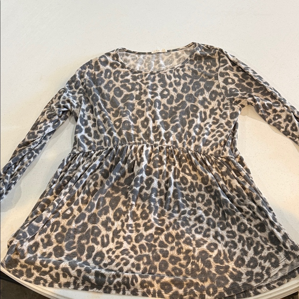 Leopard Print Long Sleeve top